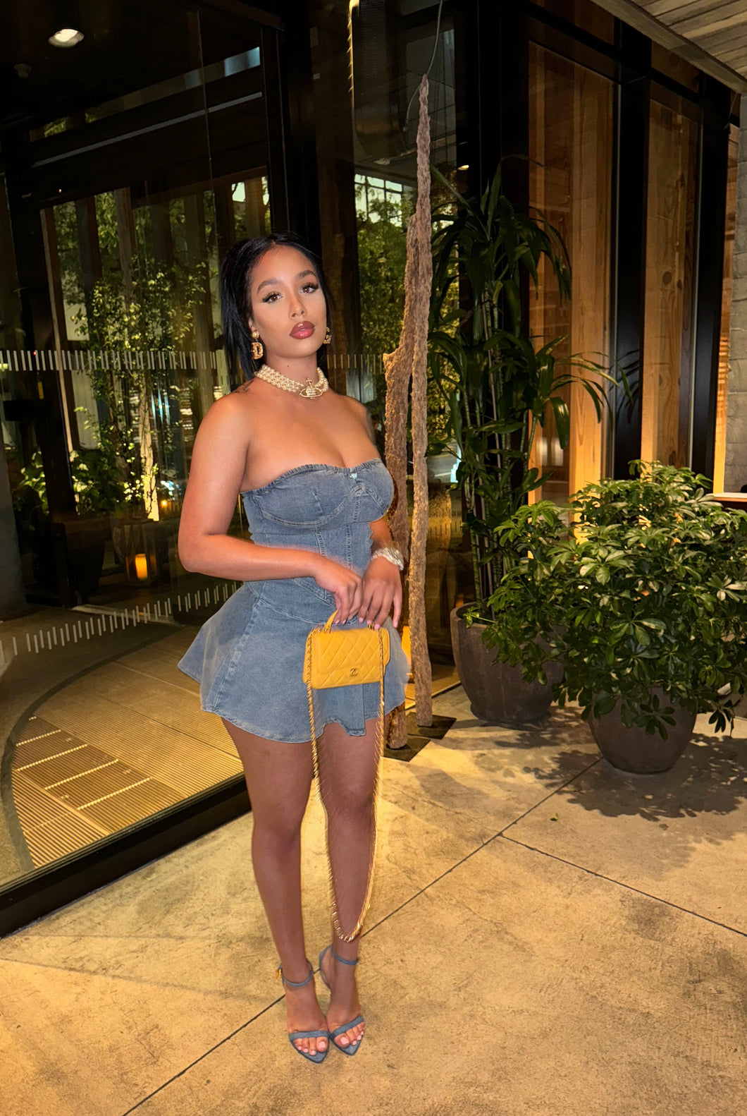 Baby Doll Denim Dress